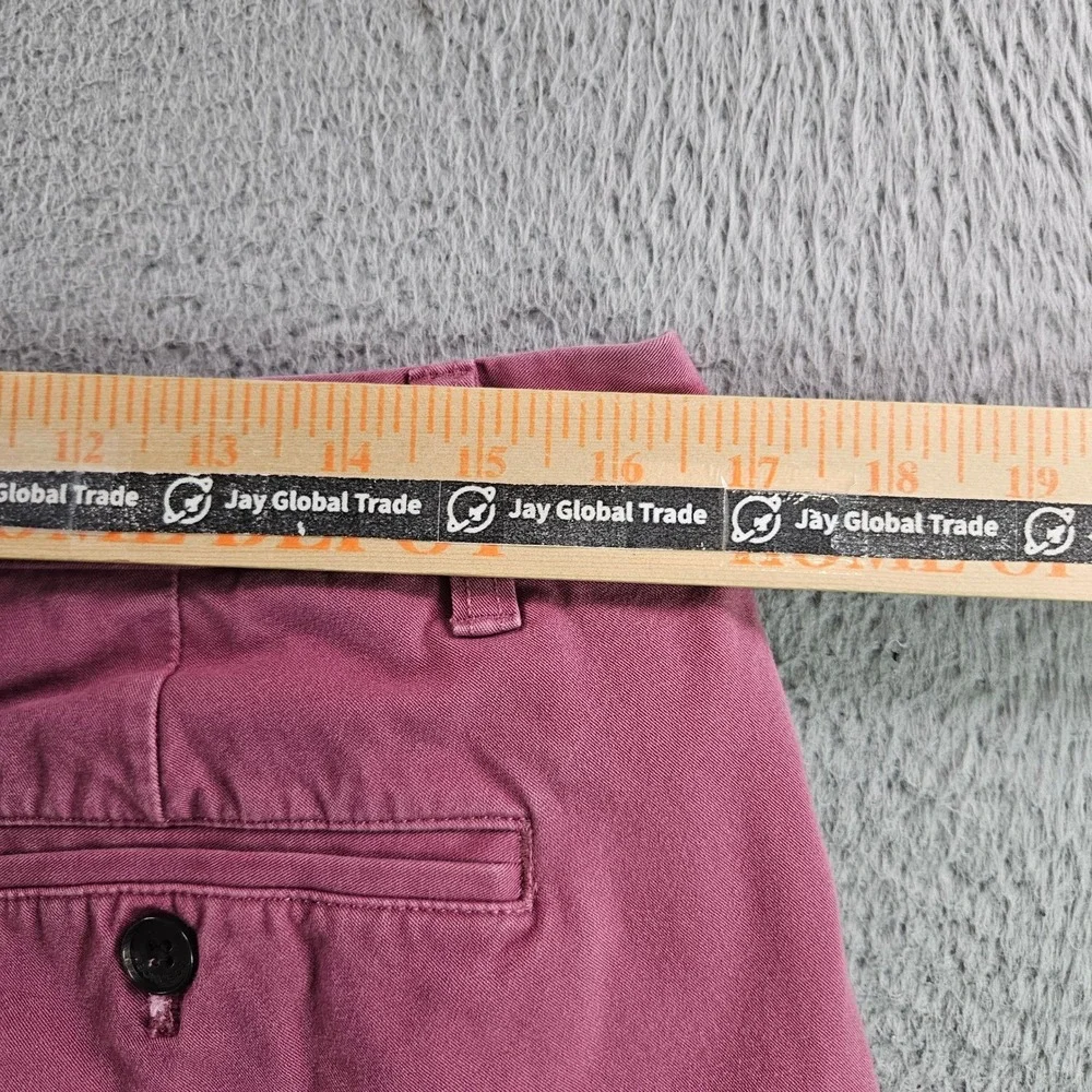 Bonobos Mens Athletic Fit Chino Pants Pink Stretch Cotton 33x32